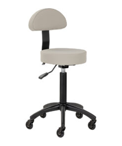 Gabbiano taboret fryzjerski D026 szarobeżowy