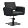 Gabbiano fotel fryzjerski Bilbao Czarny czarna podstawa